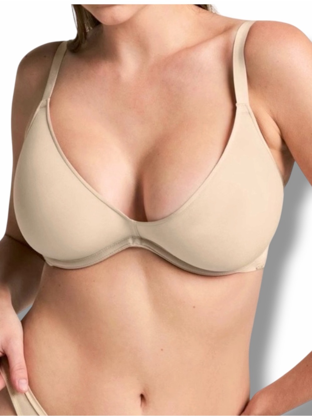 SKIMS Weightless Scoop Bra in Mica Light Tan Size 34DDDD 34G
